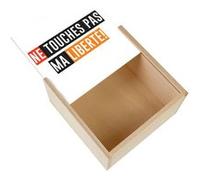 Boite Coffret en Bois - Fabulous - Ne Touches Pas Ma Liberte (11 x 11 x 3,5 cm) Multicolore