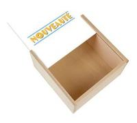 Boite Coffret en Bois - Fabulous - Nouveauté (11 x 11 x 3,5 cm) Multicolore G