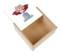 Boite Coffret en Bois - Fabulous - Ourson Vampire (11 x 11 x 3,5 cm) Multicolore G