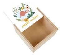 Boite Coffret en Bois - Fabulous - Paresseux Sieste Master (11 x 11 x 3,5 cm) Multicolore