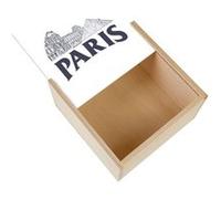 Boite Coffret en Bois - Fabulous - Paris Minimalist Louvre (11 x 11 x 3,5 cm) Multicolore G