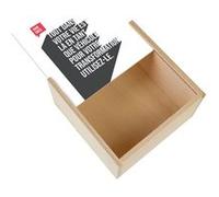 Boite Coffret en Bois - Fabulous - Ram Dass Citation Vie (11 x 11 x 3,5 cm) Multicolore G