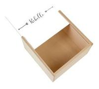 Boite Coffret en Bois - Fabulous - Rebelle Dessin Flèches (11 x 11 x 3,5 cm) Multicolore G