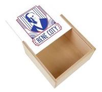Boite Coffret en Bois - Fabulous - René Coty (11 x 11 x 3,5 cm) Multicolore