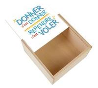 Boite Coffret en Bois - Fabulous - Reprende c'est Voler (11 x 11 x 3,5 cm) Multicolore G
