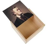 Boite Coffret en Bois - Fabulous - Richard Wagner Compositeur Peinture (11 x 11 x 3,5 cm) Multicolore