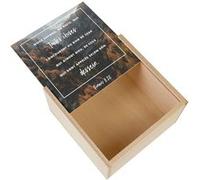Boite Coffret en Bois - Fabulous - Romains 8:28 Verset Bible (11 x 11 x 3,5 cm) Multicolore G