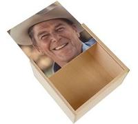 Boite Coffret en Bois - Fabulous - Ronald Reagan President Etats Unis (11 x 11 x 3,5 cm) Multicolore G