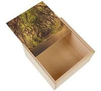 Boite Coffret en Bois - Fabulous - Route traverse une Foret Tortueuse (11 x 11 x 3,5 cm) Multicolore G