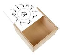 Boite Coffret en Bois - Fabulous - Salutation au Soleil Surya Namaskar Yoga (11 x 11 x 3,5 cm) Multicolore G