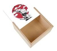 Boite Coffret en Bois - Fabulous - Samurai Soleil Levant (11 x 11 x 3,5 cm) Multicolore G