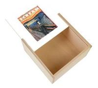 Boite Coffret en Bois - Fabulous - Scream Ghostface Munch (11 x 11 x 3,5 cm) Multicolore G