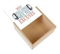 Boite Coffret en Bois - Fabulous - Soit plus Fort que tes Excuses (11 x 11 x 3,5 cm) Multicolore G