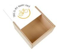 Boite Coffret en Bois - Fabulous - This is my happy face (11 x 11 x 3,5 cm) Multicolore G