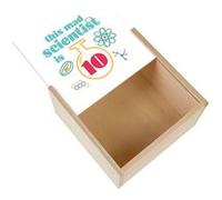 Boite Coffret en Bois - Fabulous - This Mad Scientist is 10 (11 x 11 x 3,5 cm) Multicolore