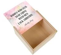 Boite Coffret en Bois - Fabulous - Timothy Leary Women Ambition Citation (11 x 11 x 3,5 cm) Multicolore G