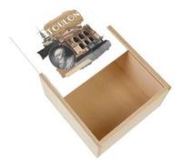 Boite Coffret en Bois - Fabulous - Toulon Collage (11 x 11 x 3,5 cm) Multicolore