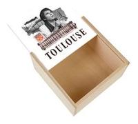 Boite Coffret en Bois - Fabulous - Toulouse Collage (11 x 11 x 3,5 cm) Multicolore