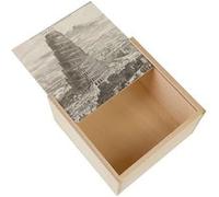 Boite Coffret en Bois - Fabulous - Tour De Babel Turris Babel Athanasius Kircher (11 x 11 x 3,5 cm) Multicolore G