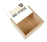 Boite Coffret en Bois - Fabulous - Val d'Oise carte ancienne (11 x 11 x 3,5 cm) Multicolore G