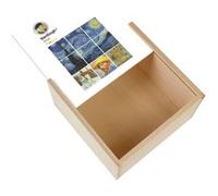 Boite Coffret en Bois - Fabulous - Van Gogh Instagram (11 x 11 x 3,5 cm) Multicolore