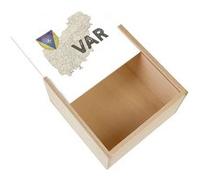 Boite Coffret en Bois - Fabulous - Var carte ancienne (11 x 11 x 3,5 cm) Multicolore G
