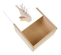 Boite Coffret en Bois - Fabulous - Vase Line Art Moderne (11 x 11 x 3,5 cm) Multicolore G