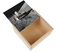 Boite Coffret en Bois - Fabulous - Vehicule Lunaire Mission Apollo (11 x 11 x 3,5 cm) Multicolore