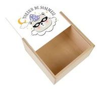 Boite Coffret en Bois - Fabulous - Voleur de Sommeil (11 x 11 x 3,5 cm) Multicolore G