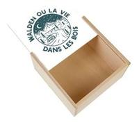 Boite Coffret en Bois - Fabulous - Walden ou la vie dans les bois (11 x 11 x 3,5 cm) Multicolore G