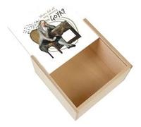 Boite Coffret en Bois - Fabulous - Where did all my money Goya ? (11 x 11 x 3,5 cm) Multicolore