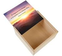 Boite Coffret en Bois - Fabulous - Winston Churchill To Improve Citation (11 x 11 x 3,5 cm) Multicolore G