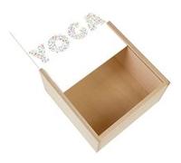 Boite Coffret en Bois - Fabulous - Yoga Lettres Postures Couleurs (11 x 11 x 3,5 cm) Multicolore G