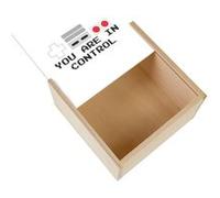 Boite Coffret en Bois - Fabulous - You Are in Control (11 x 11 x 3,5 cm) Multicolore G