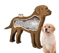 Boîte commémorative en bois pour animaux de compagnie - Boîte à souvenirs en bois pour cendres, cheveux, dents, ongles, support de rangement décoratif pour chien, chat, cadeau de souvenir pour les
