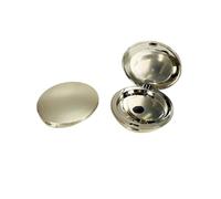 Boîte Compacte De Poudre Fine Portative Circulaire Dorée 8g | Boîte vide for cils, fond de teint/Blush, contour haute brillance, DIY(Only box,10pcs)