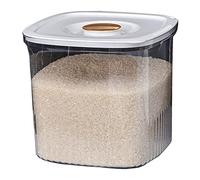 Boîte Contenants Alimentaire Transparente, 10kg Conteneur de Stockage de Riz en Plastique, Boîte de Rangement de Riz, Distributeurs de Céréales pour Céréales Avoine Pâtes