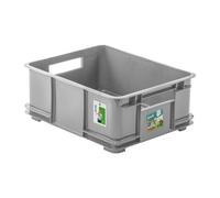 keeeper Boîte de transport avec poignées Euro-Box L 20,5 L 43 x 35 x 17,5 cm Bruno Eco Line Gris