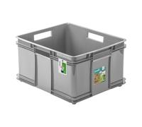 keeeper Boîte de transport Euro-Box XXL Bruno Eco 52 x 43 x 28 cm Poignées Gris (Eco Stone Grey)