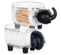 Boite Coton-tigest - Set de 2 animaux - 13x7x8 cm et 15 5x7x8 cm - Transparent