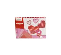 MY MANDARINE 42718O - Boite créative enfant - 5 boites cœurs à décorer - Technique Décopatch - À partir de 6 ans - AMOUR