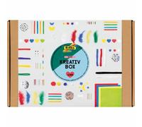 Boite creative mixte folia yeux mobiles feutrines mousses pompons perles coloris assortis plus de 1300