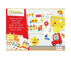 Boîte créative, Tableaux gommettes, Transports - Multicolore