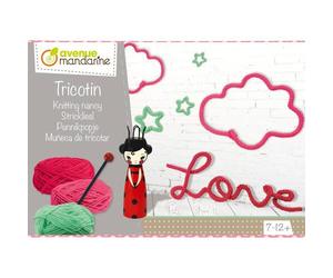 Boîte créative, Tricotin - Rose