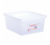 Boîte 'crystaline' avec couvercle naturelle (10 l - 380 x 267 x 153)