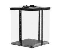 Boite Cupcakes Grande boîte à gâteaux transparente 40cm, boîte d'emballage transparente, fête d'anniversaire, gâteau de mariage, Dessert, décoration présente BoîTe D'Emballage En Carton Pour Muffins,