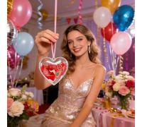 Boîte Cœur De Saint-Valentin - Organisateur En Forme De Cœur, Ensembles De Coffrets De Rangement Remplissables | Boîtes À Bijoux Et Bonbons Décoratives 10 Pièces, Support D'emballage Cadeau Pour Carte