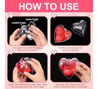 Boîte Cœur De Saint-Valentin - Organisateur En Forme De Cœur, Ensembles De Coffrets De Rangement Remplissables | Boîtes À Bijoux Et Bonbons Décoratives 10 Pièces, Support D'emballage Cadeau Pour Carte