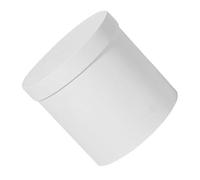 Boîte Cylindrique à Fleurs Ronde en Papier Blanc pour Bouquets | Usage pour Fleurs Artificielles ou Fraîches, Montage Rapide, Présentation Soignée, pour Mariages et Rebord de Fenêtre