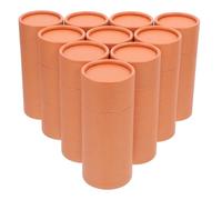 Boîte Cylindrique de Rangement Thé 10pcs en Papier Or Rose Ambiance Noël | Tubes Papier Kraft avec Couvercles, Boîte à Thé 50ml, Usage Bureau la Cuisine Stockage, Coffret Huile Essentielle